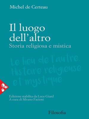 cover image of Il luogo dell'altro